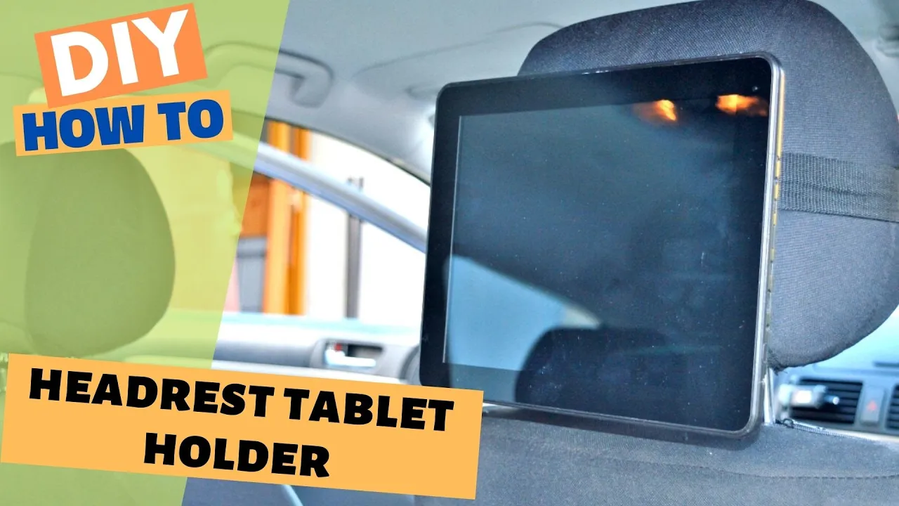 $5 DIY Car Headrest Tablet Holder (FAST & EASY Phone Mount Hack!)