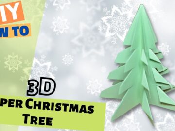 EASY 3D Paper Christmas Tree DIY | Simple Origami Xmas Decoration for Kids! EASY 3D Paper Christmas Tree DIY | Simple Origami Xmas Decoration for Kids!