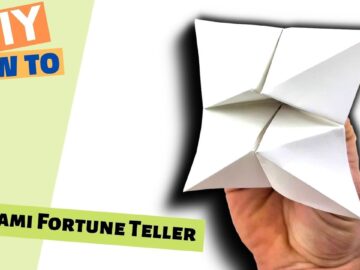 How to Make an Origami Fortune Teller (Cootie Catcher) | EASY Paper Game + FREE PDF Pattern
