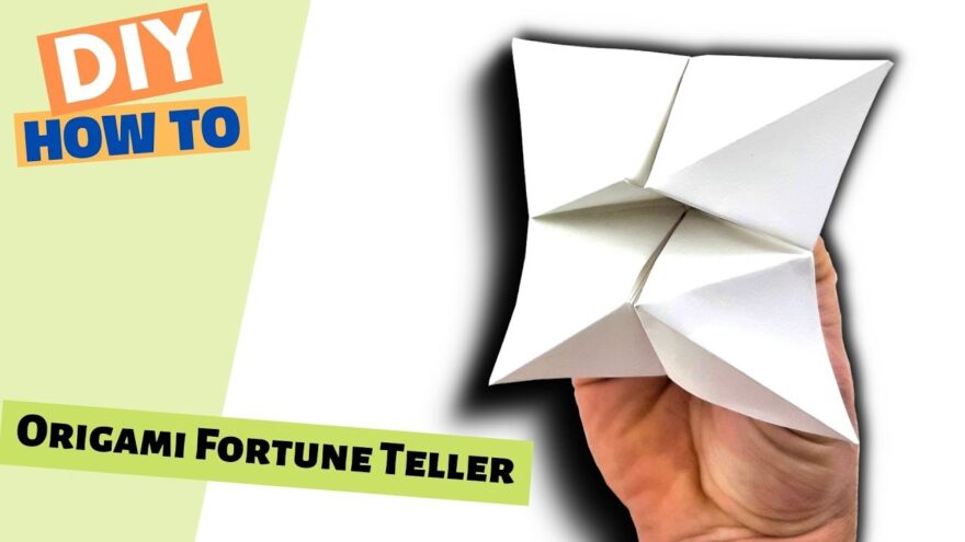 How to Make an Origami Fortune Teller (Cootie Catcher) | EASY Paper Game + FREE PDF Pattern