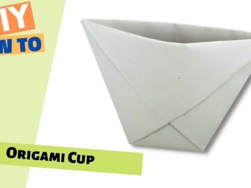 How to Make an Origami Paper Cup That Holds Water | FAST & EASY A4 Fold + FREE PDF Pattern