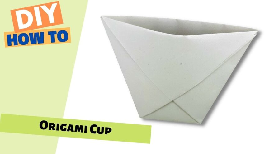 How to Make an Origami Paper Cup That Holds Water | FAST & EASY A4 Fold + FREE PDF Pattern