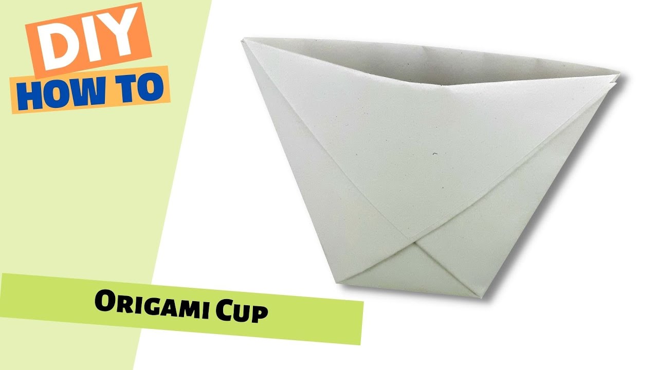 How to Make an Origami Paper Cup That Holds Water | FAST & EASY A4 Fold + FREE PDF Pattern