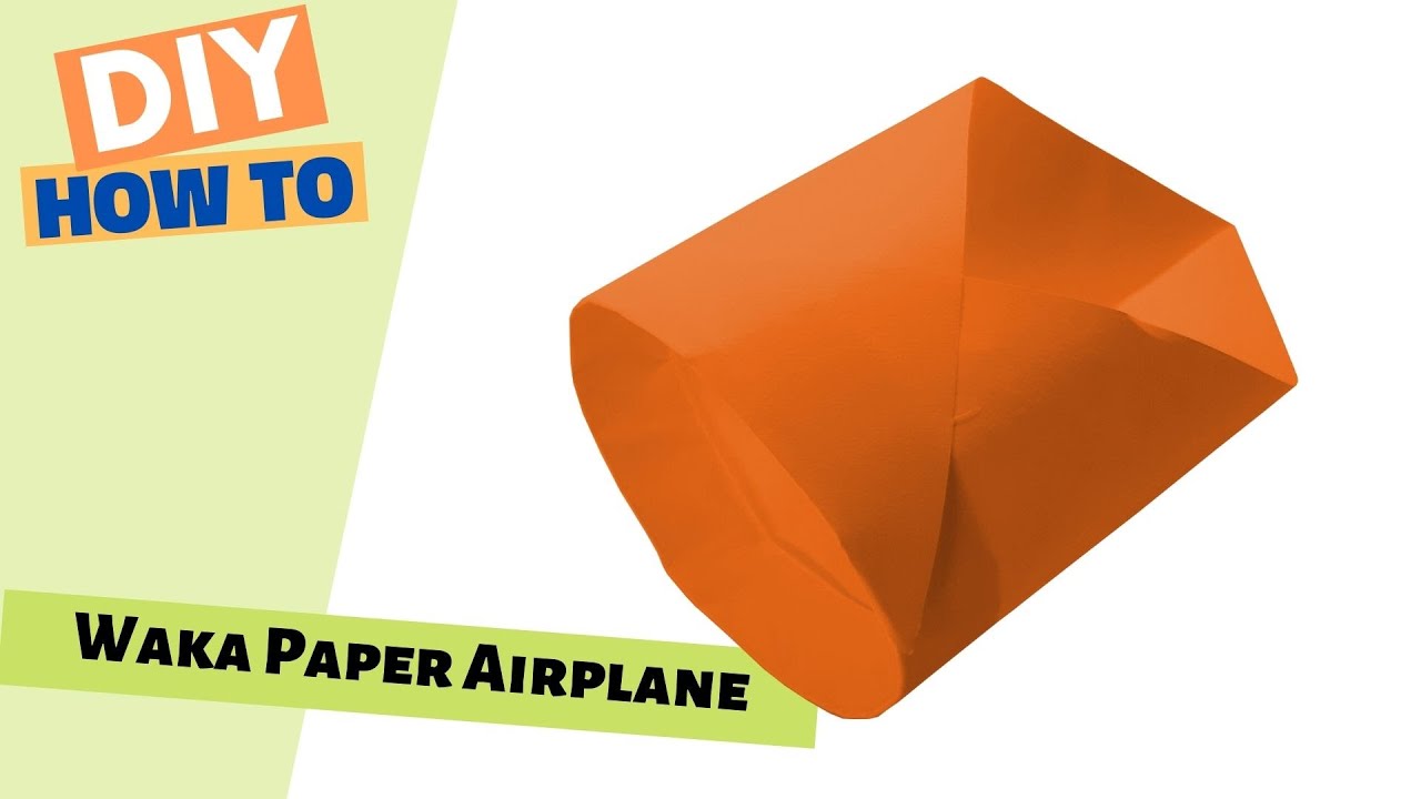 How to Make a "Waka" Tube Paper Airplane | Easy Origami That FLIES! + FREE PDF Pattern