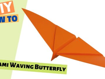 EASY Origami WAVING Butterfly! | FAST 3-Min Paper Butterfly Fold + FREE PDF Diagram