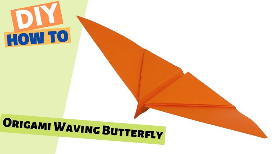 EASY Origami WAVING Butterfly! | FAST 3-Min Paper Butterfly Fold + FREE PDF Diagram