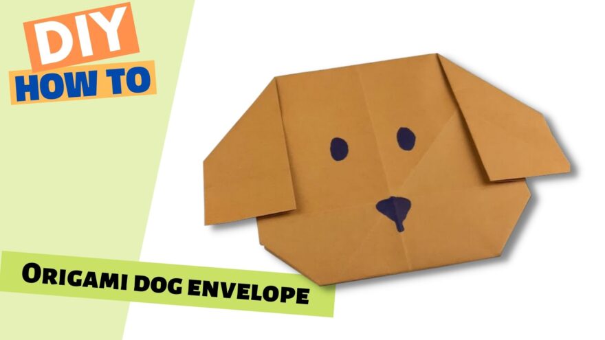 Cute Origami DOG ENVELOPE! | Easy Paper Gift Card Holder Tutorial