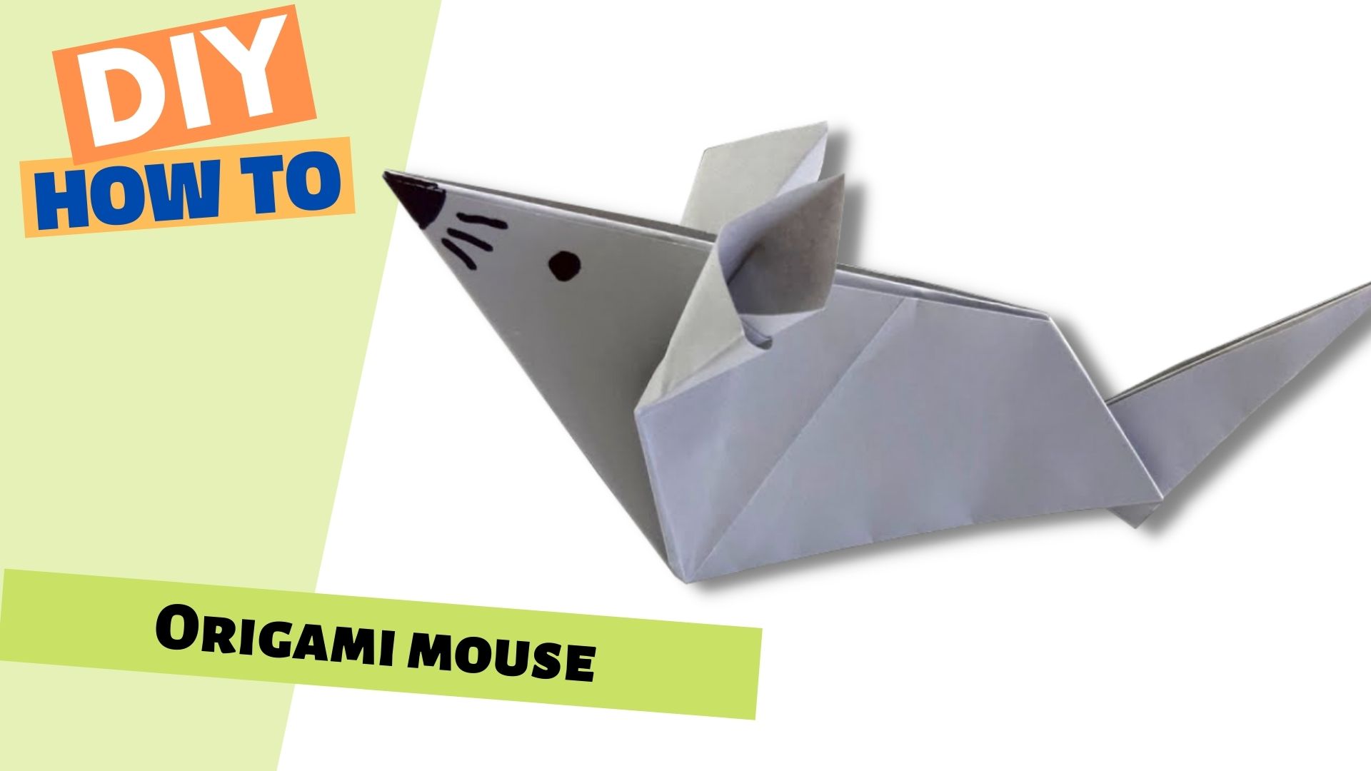 Life-like Origami MOUSE! | Simple A4 Paper Animal Tutorial for Beginners