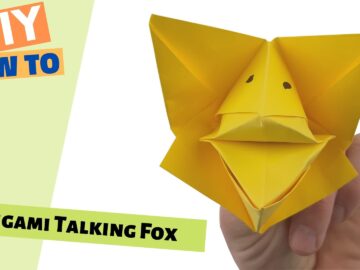 FUN Origami TALKING FOX! | Easy Moving Paper Puppet