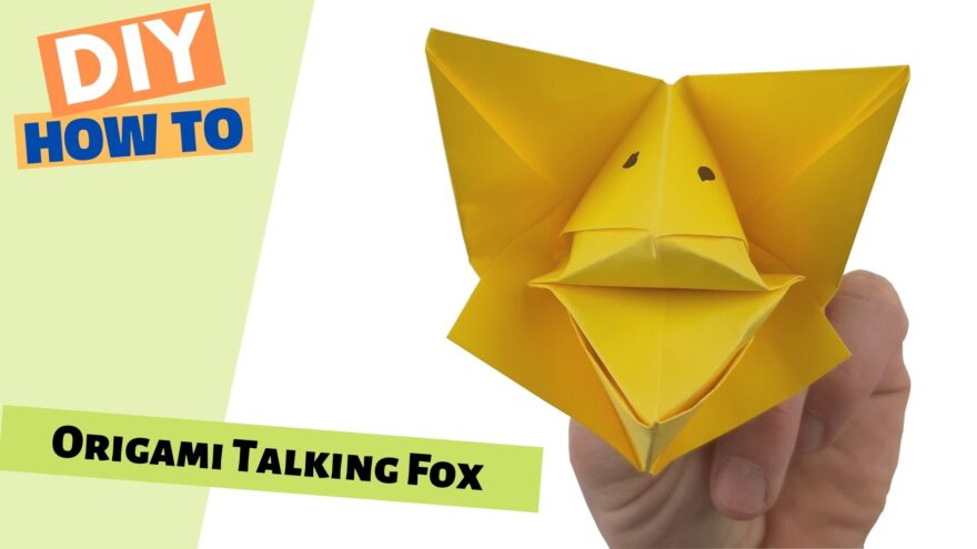 FUN Origami TALKING FOX! | Easy Moving Paper Puppet