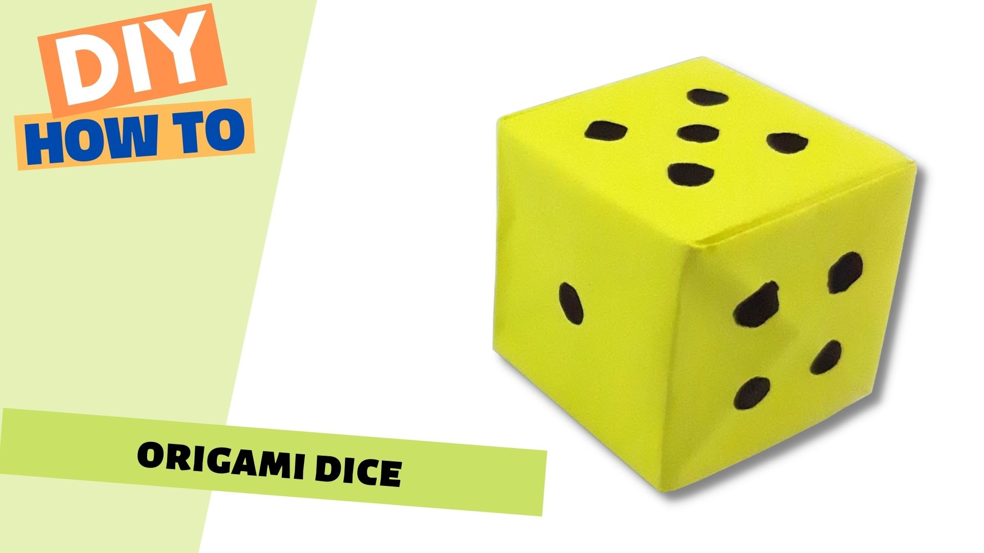 DIY Paper DICE! | Easy Origami Cube Tutorial (No Glue or Scissors)